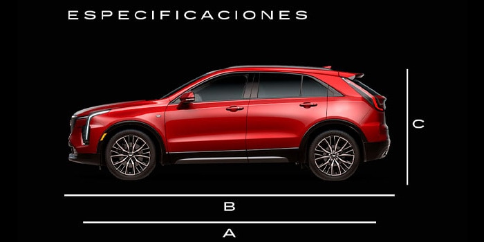 Especificaciones de tu Cadillac XT4 2025